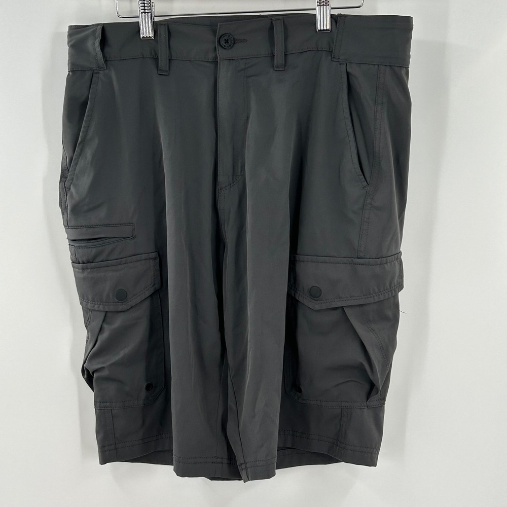 Denali Mens Cargo Shorts Dark Grey Size 32 Hiking Outdoor‎ Stretch D459680S